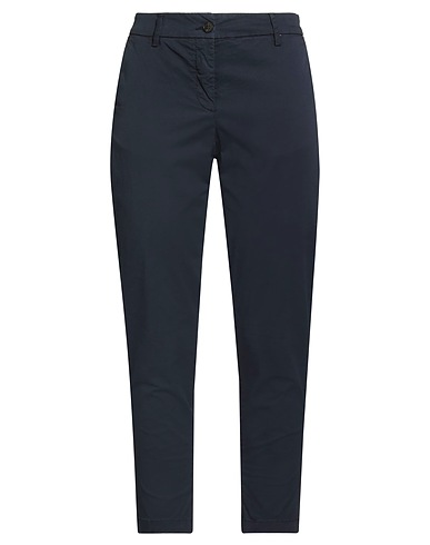 WHITE SAND Casual trouser Midnight blue 97% Cotton, 3% Elastane