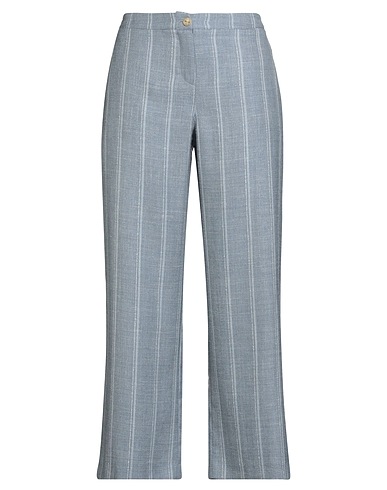 BARBA Napoli Hosen Taubenblau 68% Schurwolle, 18% Seide, 14% Leinen