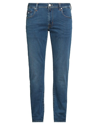 TRAMAROSSA Denim trousers Blue 87% Cotton, 9% Polyester, 4% Elastane