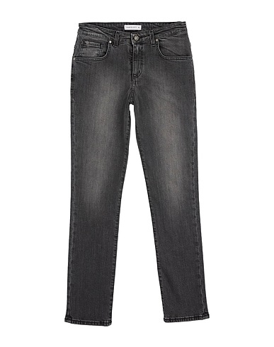 MANUEL RITZ Denim pants Charcoal 98% Cotton, 2% Elastane