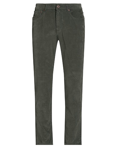 BOGLIOLI Casual pants Military green 87% Cotton, 12% Viscose, 1% Elastane