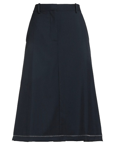 MARNI Midi skirt Midnight blue 100% Virgin Wool