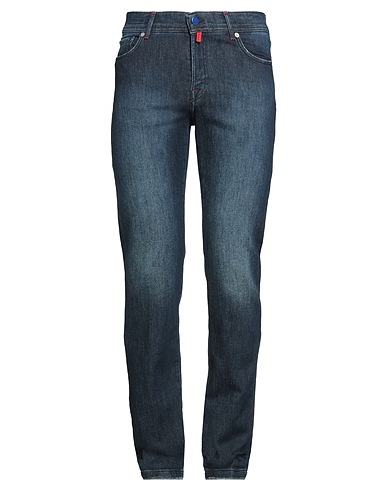KITON Denim trousers Blue 98% Cotton, 2% Elastane
