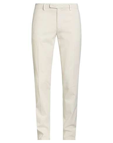 BOGLIOLI Casual pants Ivory 98% Cotton, 2% Elastane