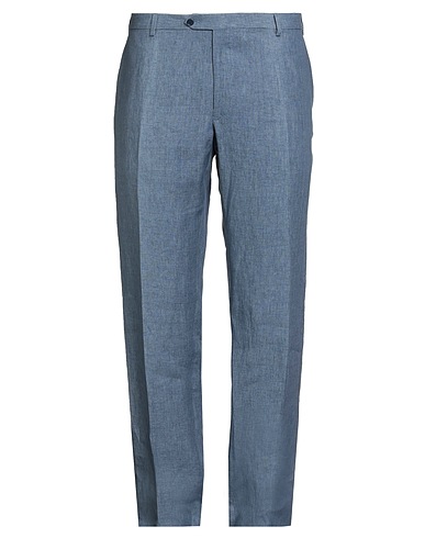 IDEA ITALIAN DESIGN ELEMENTS OF APPAREL Casual trouser Slate blue 100% Linen