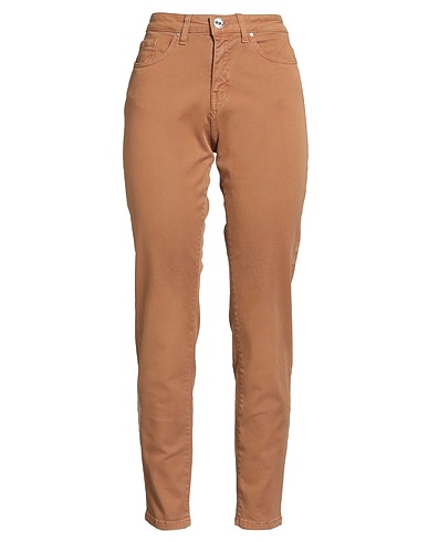 TAKE-TWO Casual trouser Camel 97% Cotton, 3% Elastane