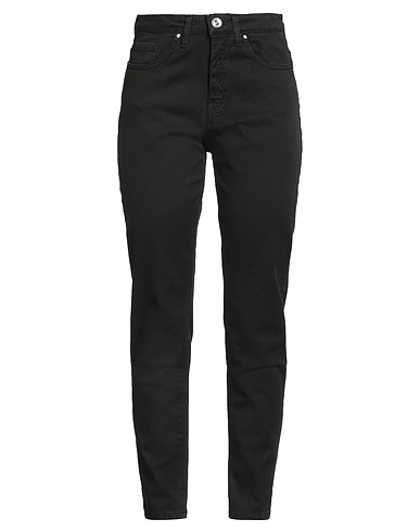 TAKE-TWO Casual trouser Black 97% Cotton, 3% Elastane