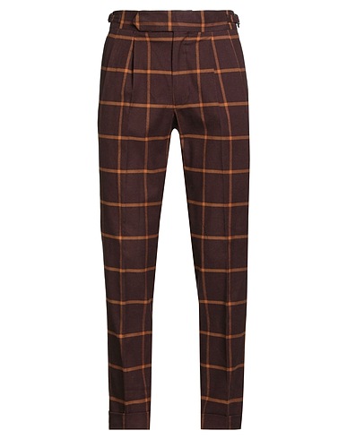GERMANO Casual trouser Brown 98% Cotton, 2% Elastane