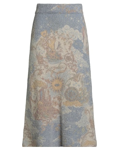 LA DOUBLE J Midi skirt Slate blue 34% Polyamide, 32% Merino Wool, 32% Alpaca wool, 2% Elastane