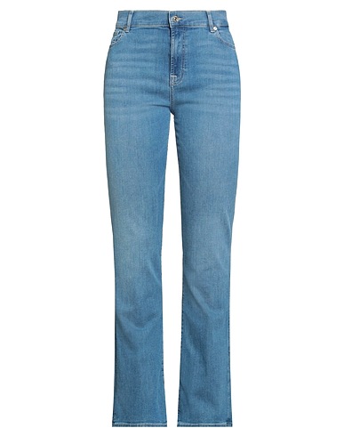7 FOR ALL MANKIND Denim pants Blue 69% Organic cotton, 14% Lyocell, 14% Recycled polyester, 3% Elastane