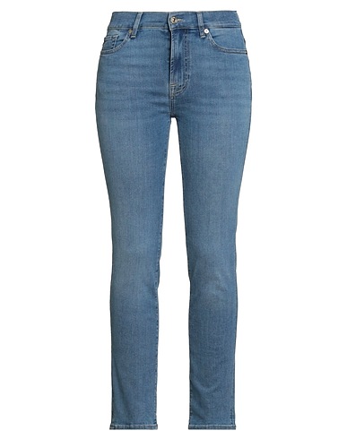 7 FOR ALL MANKIND Denim trousers Blue 69% Cotton, 14% Lyocell, 14% Polyester, 3% Elastane