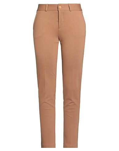 ANNA SERAVALLI Casual trouser Khaki 68% Viscose, 27% Polyamide, 5% Elastane
