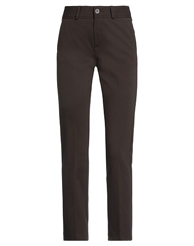 ANNA SERAVALLI Casual pants Dark brown 68% Viscose, 27% Polyamide, 5% Elastane