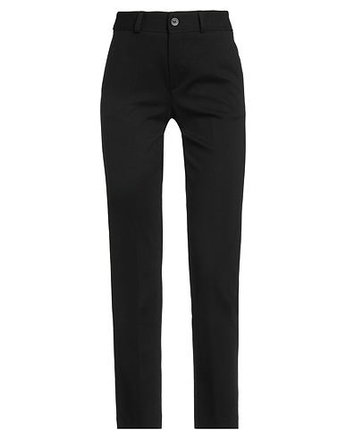 ANNA SERAVALLI Casual pants Black 68% Viscose, 27% Polyamide, 5% Elastane