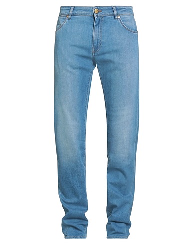 PT Torino Denim trousers Blue 69% Cotton, 21% Polyester, 9% Viscose, 1% Elastane