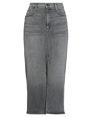 MOTHER Denim skirt Grey 92% Cotton, 4% Elastane, 4% Polyester