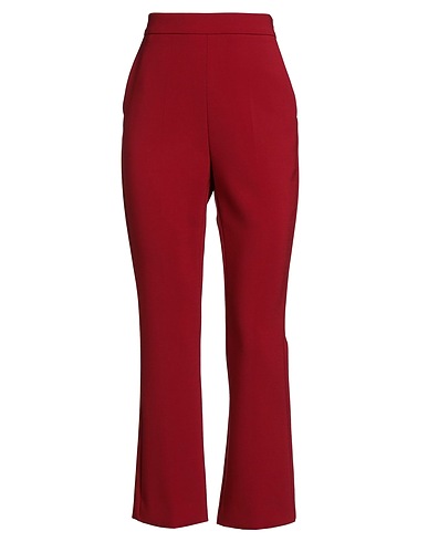 MAX MARA Casual pants Red 96% Virgin Wool, 4% Elastane