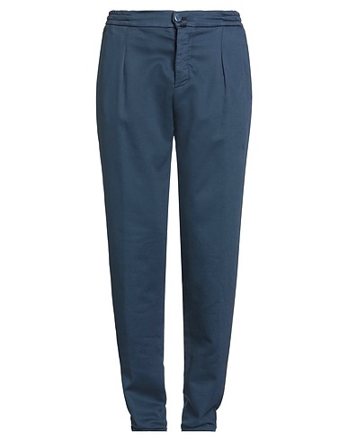 KITON Casual trouser Slate blue 98% Cotton, 2% Elastane