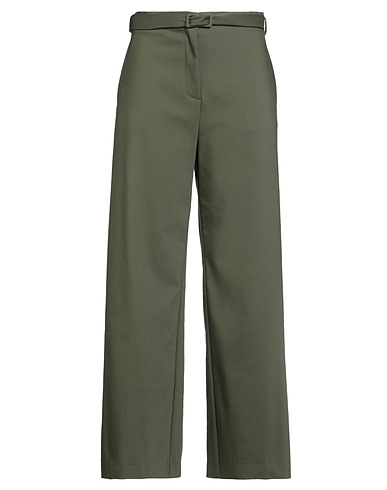 CARACTÈRE Casual pants Military green 63% Cotton, 32% Polyamide, 5% Elastane