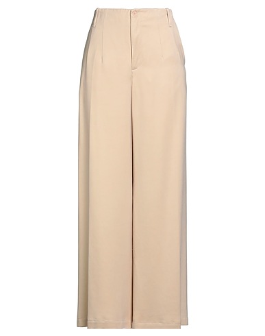 GENTRYPORTOFINO Wide-leg trousers BEIGE 56% Viscose, 44% Cupro