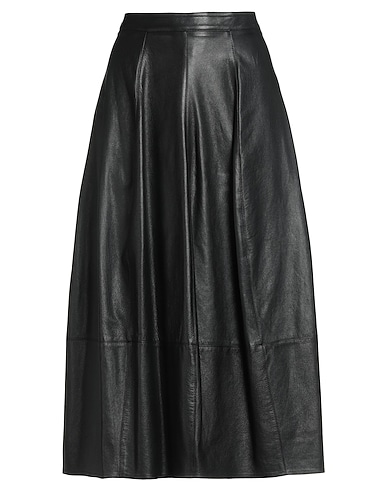 GENTRYPORTOFINO Midi skirt 100% Ovine leather
