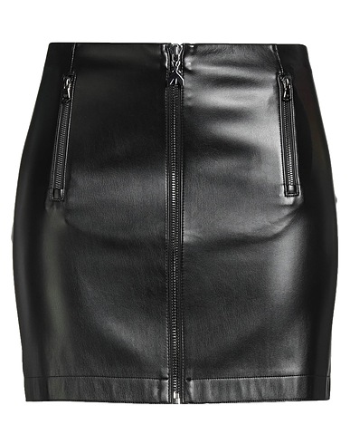 PATRIZIA PEPE Mini skirt Black 100% Polyurethane