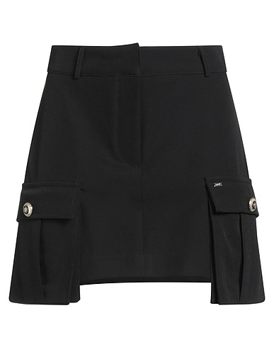 GAUDÌ Mini skirt Black 90% Polyester, 10% Elastane