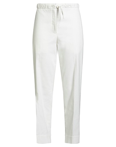JIL SANDER Casual trouser White 100% Cotton