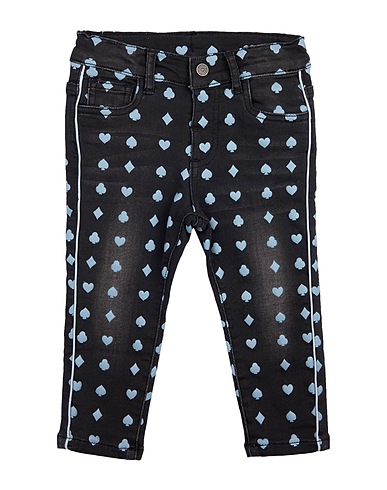 MONNALISA Pantaloni jeans Nero 91% Cotone, 8% Poliestere, 1% Elastan