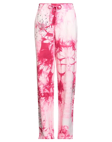 DES_PHEMMES Casual trouser Pink 100% Cotton
