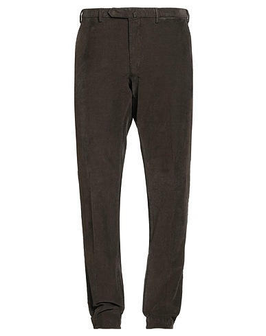 SANTANIELLO Casual pants EVOLUTO Dark green 97% Cotton, 3% Elastane