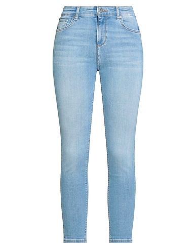 LIU •JO Denim pants Blue 90% Cotton, 6% Polyester, 4% Elastane