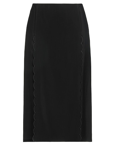 CHLOÉ Midi skirt Black 76% Viscose, 24% Virgin Wool