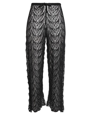 VIVIS Casual trouser Black 40% Nylon, 30% Alpaca wool, 30% Wool