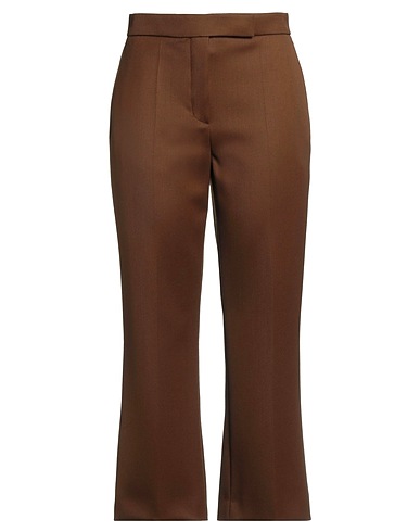 TORY BURCH Casual trouser Brown 100% Wool