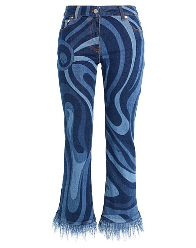 PUCCI Denim pants Blue 99% Cotton, 1% Elastane