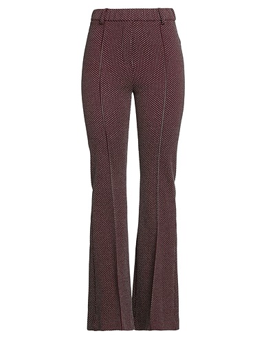 CARACTÈRE Casual pants Burgundy 82% Cotton, 16% Polyester, 2% Elastane
