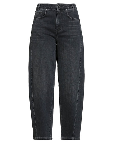 CARACTÈRE Denim trousers Black 82% Cotton, 16% Polyester, 2% Elastane