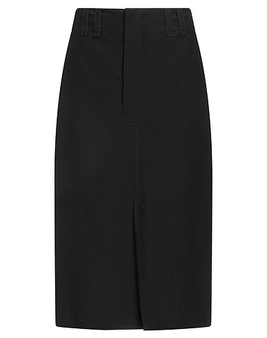 SAINT LAURENT Midi skirt Black 100% Silk
