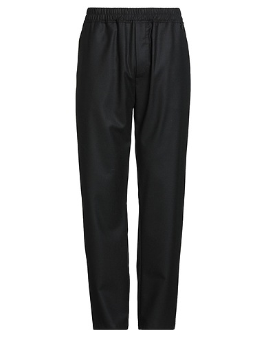 AION Casual trouser Black 96% Virgin Wool, 4% Cashmere