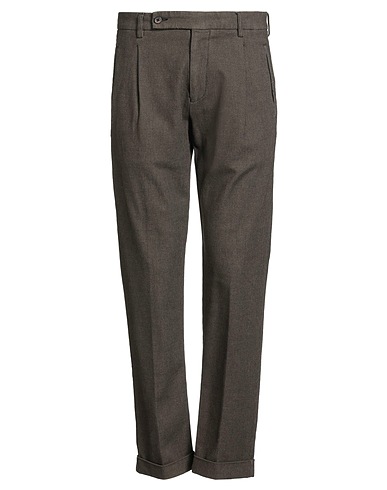 BERWICH Casual pants Khaki 49% Cotton, 25% Polyester, 25% Viscose, 1% Elastane
