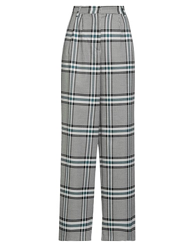 SIMONA CORSELLINI Casual pants White 69% Polyester, 29% Viscose, 2% Elastane