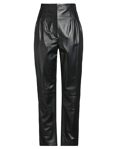 ALBERTA FERRETTI Casual trouser Black 100% Leather