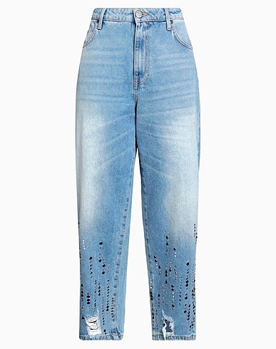 GAëLLE Paris Denim pants BLU 100% Cotton