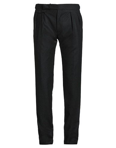 TAGLIATORE Casual pants Black 99% Virgin Wool, 1% Elastane