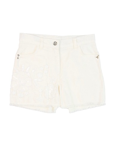 PATRIZIA PEPE Denim shorts White 100% Cotton, Polyester