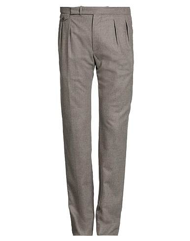 TAGLIATORE Casual trouser Taupe 90% Virgin Wool, 5% Cashmere, 3% Polyamide, 2% Elastane