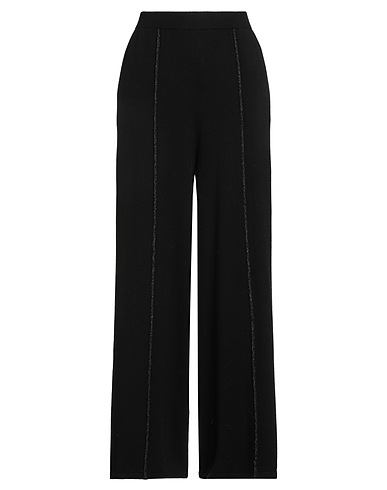 MAX & MOI Pantalón Negro 69% Lana Merina, 30% Cachemir, 1% Fibra metálica
