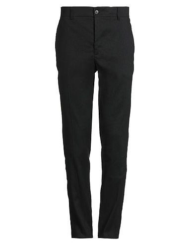 BRIAN DALES Casual trouser Black 56% Linen, 41% Viscose, 3% Elastane