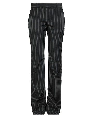 MCQUEEN Casual pants Black 75% Wool, 25% Mohair wool